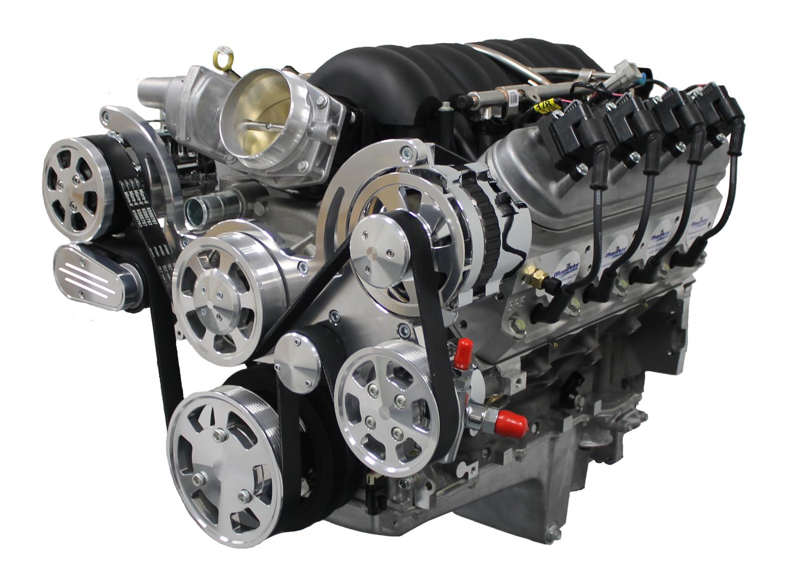 BluePrint Engines Chevy LS 376 C.I.D. 530 HP EFI Retrofit Fully Dressed Long Block Crate Engines PSLS3760CTFK - Sukma Engine